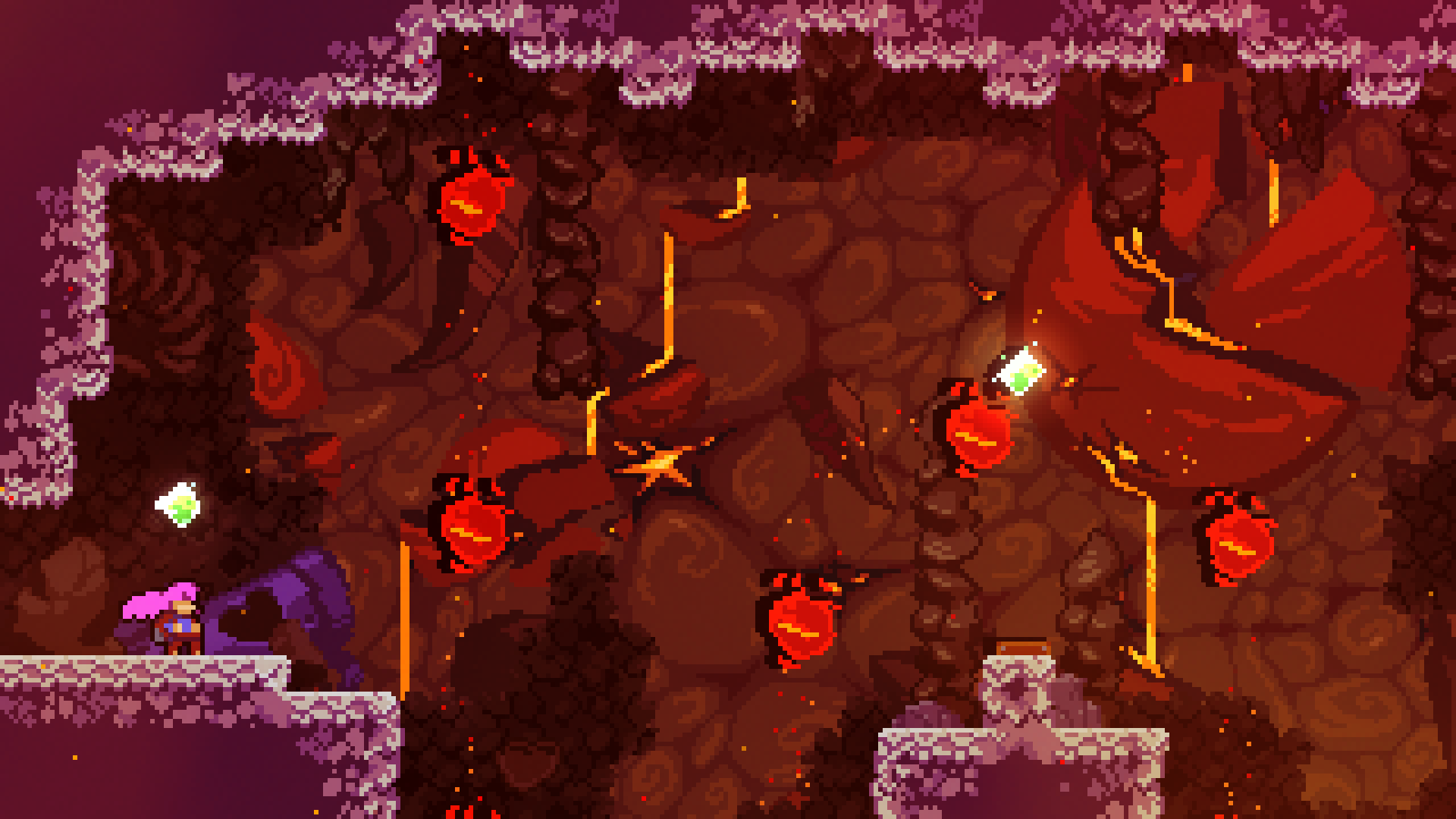 Fireballs and Dash Crystals in Core